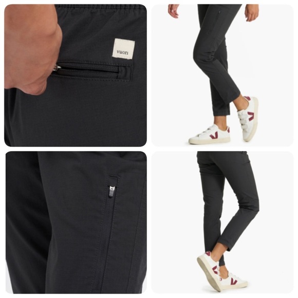 Vuori Women Ripstop Charcoal Gray Active Slim Fit Pants Size XL Athleisure - Picture 16 of 16